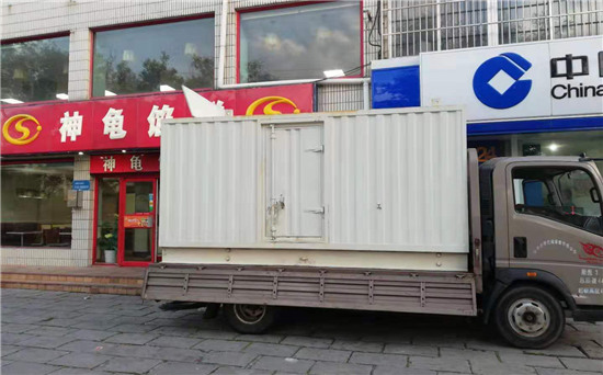 昌洒镇出租发电机施工案例